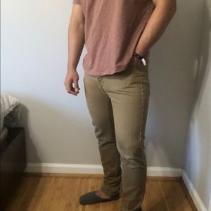 H&M skinny Fitted Khaki Pants